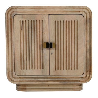 Buttercup Farm Hudson Carved Mini SideboardMango WoodL40 X W63 X H63 Cm from B&Q