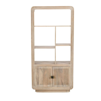 B&Q -  Hudson Carved BookcaseMango WoodL35 X W80 X H165 Cm