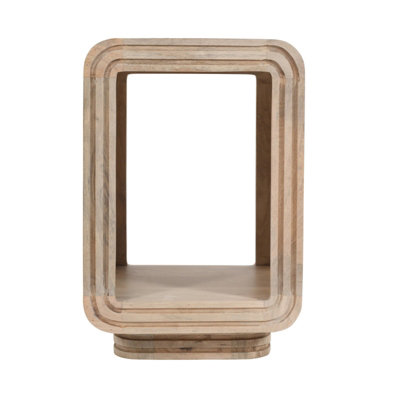 Buttercup Farm Hudson Carved Side TableMango WoodL40 X W40 X H60 Cm from B&Q