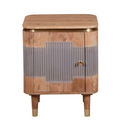 Buttercup Farm Wilton Bedside TableAcacia WoodL40 X W50 X H60 Cm from B&Q