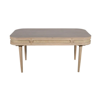Buttercup Farm Valencia 6 Seater Dining TableCane & Mango WoodL90 X W165 X H78 Cm from B&Q
