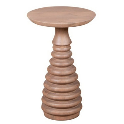 Buttercup Farm Valencia Side TableCane & Mango WoodL35 X W35 X H55 Cm from B&Q