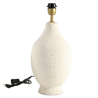  - Paper Mache Sculptural Table Lamp (Without Shade)
