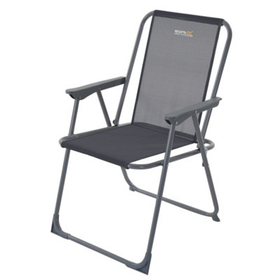 Regatta Retexo Lightweight Folding Chair Ebony Grey from B&Q