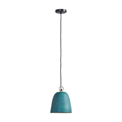 B&Q -  Broden Contemporary Speckled Green Dome Ceiling Pendant Light FittingComplete With 4W Led Filament Bulb 2700K