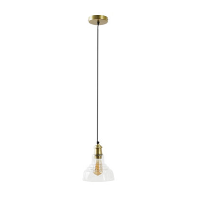 Valuelights Aurelian Antique Brass Ceiling Pendant - Including Bulb Light