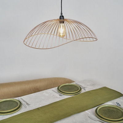 Valuelights White Covelas Ceiling Pendant Shade And B22 Pear Led 4W Warm 2700K Bulb