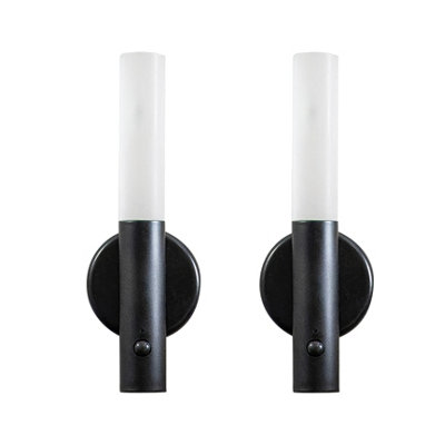 Valuelights Unisex Black Oakley Set Of 2 Rechargeable Portable Wall Lights With Pir Motion Sensor - Image 10