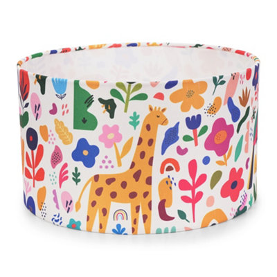 Valuelights Light Kids Bright Floral Easy Fit Ceiling Shade - Bulb Included