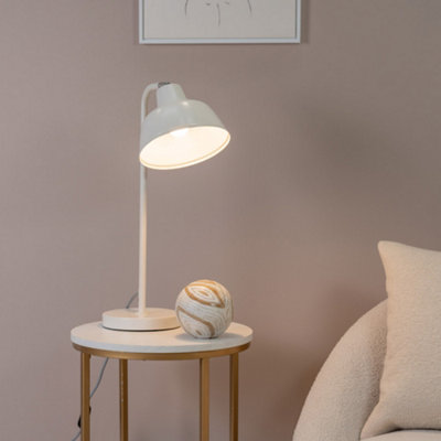 Valuelights Unisex White Morris Retro Dome Metal Desk Office Table Lamp Light With Led Bulb In - Image 8