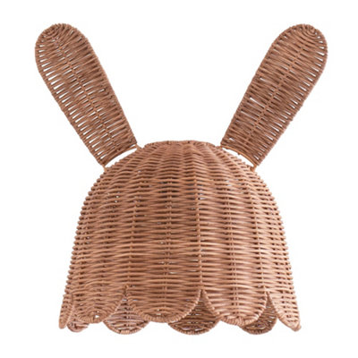 Valuelights Bella Natural Rattan Bunny Rabbit Easy Fit Ceiling Lamp Shade With Bulb (D)25Cm from B&Q