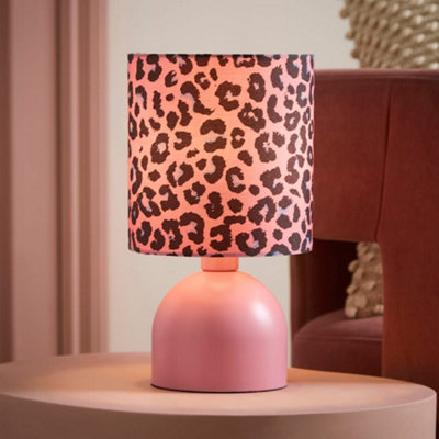 Valuelights Unisex Pink Mileys Leopard Print Table Lamp And Bulb - Image 9