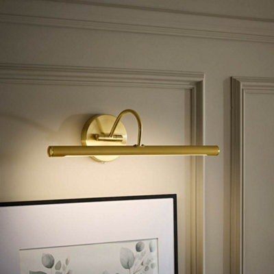Valuelights Elton Rechargeable Integrated Led Picture Wall Light - Matte Black / 2 - Brushed Gold / 1.12Kg - Image 6