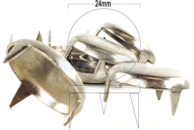 L&F Nickel Plated Three Prong Glides Also Know As 'domes Of Silence' Used To Prevent Damage And Aid Movement On Carpets And Floors from B&Q