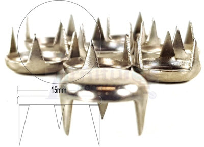 L&F Nickel Plated Three Prong  Glides Also Know As 'domes Of Silence' Used To Prevent Damage And Aid Movement On Carpets And Floors from B&Q
