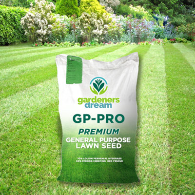 Gardeners Dream Gardenersdream 20Kg General Purpose Premium Quality Garden Lawn Grass Seed from B&Q