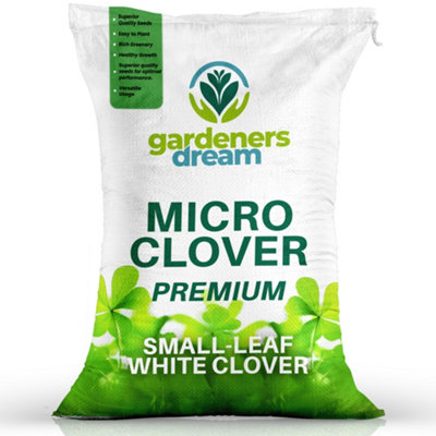 B&Q -  100G Micro White Clover Grass Seed Eco-Friendly Drought Resistant Lawn Cover