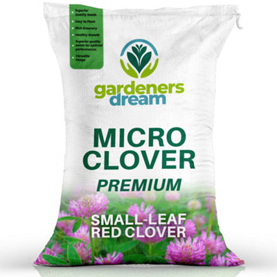 Gardeners Dream 5Kg Micro Red Clover Grass Seed Eco-Friendly Drought Resistant Lawn Cover from B&Q