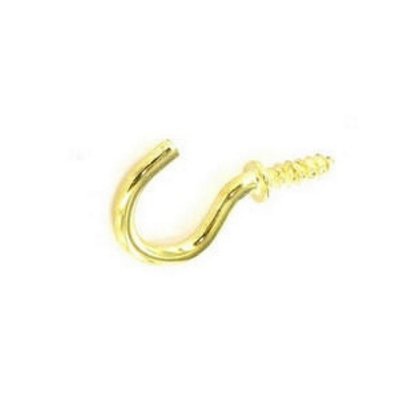 Securit Cup Hooks Shouldered (Pack Of 5) Gold (32mm) from B&Q