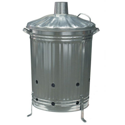  - Ambador Galvanised Incinerator Silver (57 X 46.5 X 38Cm)