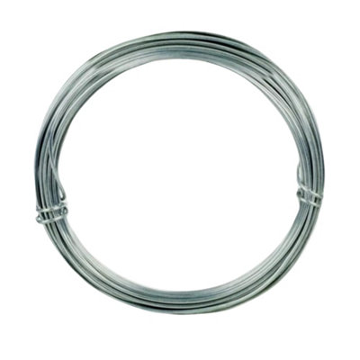 Ambador Galvanised Wire Silver (0.8mm X 50M) from B&Q