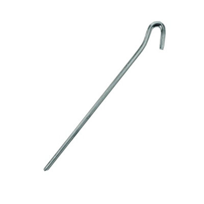 Ambador Garden And Tent Pegs (Pack Of 5) Silver (23Cm)