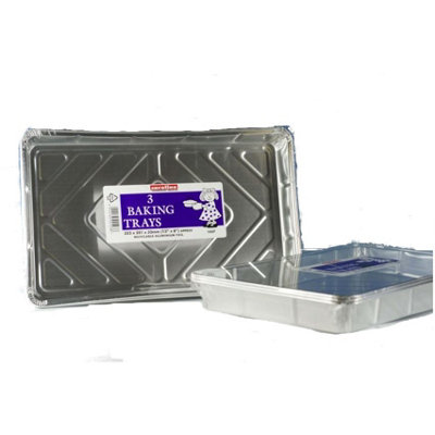 Caroline Baking Tray (Pack Of 3) Silver (Pack Of 3) from B&Q