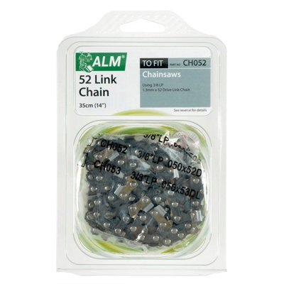 Alm 52 Link Chainsaw Chain Silver (One Size) from B&Q