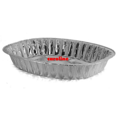 Caroline Oval Roasting Tray Silver (One Size) from B&Q