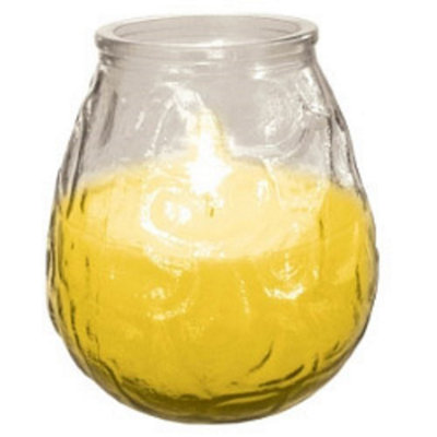 Rackhams Yellow Prices Citronella Glo-Lite Candle - 10 X 10Cm - 100% Ceramic - Image 3