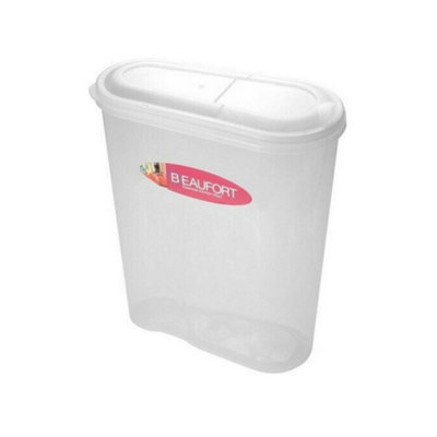Beaufort Cereal/dry Food Container Transparent (3L) from B&Q