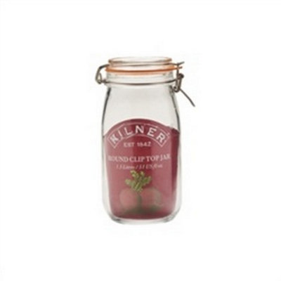 Kilner Round Clip Top Jar Clear (1.5L) from B&Q