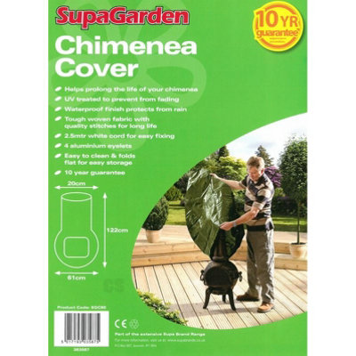 Supagarden Chimenea Cover Green (One Size) from B&Q