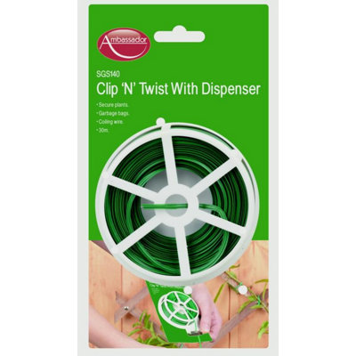 Ambador Clip N Twist With Dispenser Green (One Size)