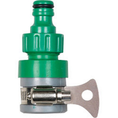 Supagarden Snap Action Tap Connector Green/grey (10 X 16 X 4.5Cm) from B&Q