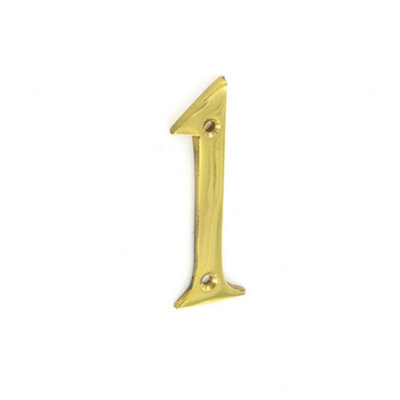 B&Q Securit Br Numeral No 1 Br (75Mm)