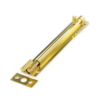 Securit Necked Barrel Bolt Br (75mm) from B&Q