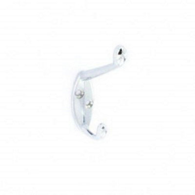Securit Hat & Coat Hook Chrome (105mm) from B&Q