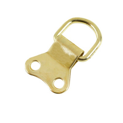 B&Q Challenge X Brand Double D Rings (Pack Of 2) (One Size) Gold