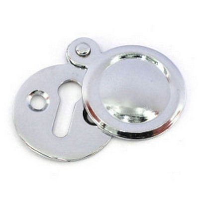 Securit Covered Chrome Escutcheon Silver (One Size) from B&Q