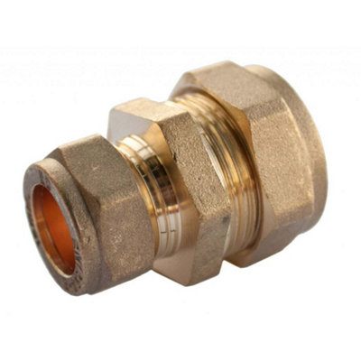 B&Q Gold Oracstar Compression Straight Reducer (One Size)