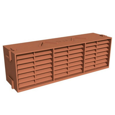 Manthorpe G930 Airbrick Terracotta (9 X 3In) from B&Q