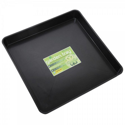 Garland Square Garden Tray Black (60 X 60 X 7Cm) from B&Q