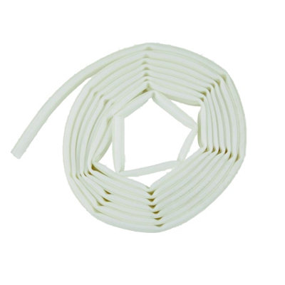 Woodside Tpe Rubber Strip Draught Excluder Omega Section White (One Size) from B&Q