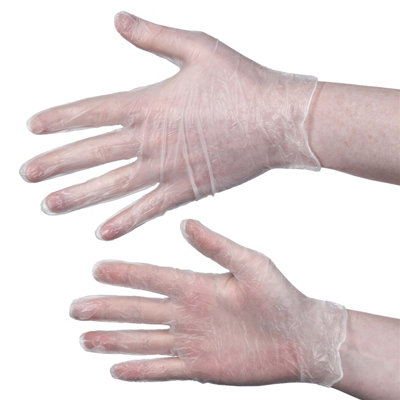 Aurelia Delight Pd Clear Powdered Vinyl Gloves (Pack Of 100) from B&Q