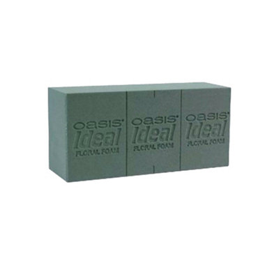 Oasis Ideal Floral Foam Brick Green (23 X 10.5 X 8Cm) from B&Q
