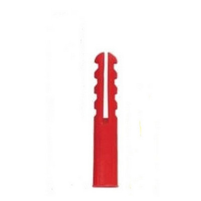 Rawlplug Plastic Expansion Plug (Pack Of 100) Red (Pack Of 100) from B&Q