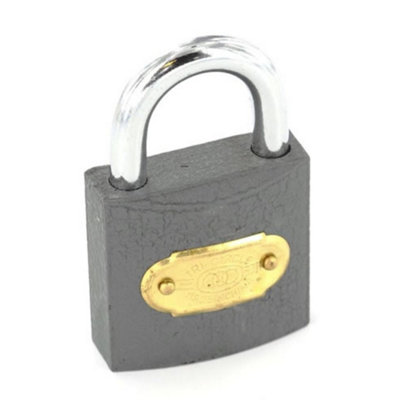 Securit Tricircle Iron Padlock Br Cylinder Grey (38mm) from B&Q