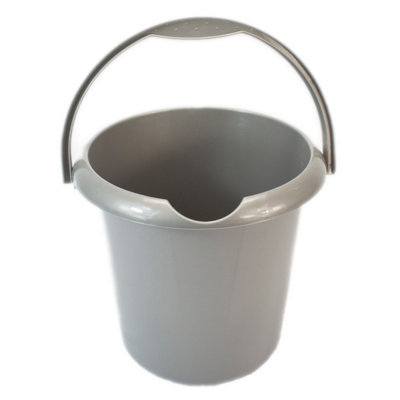 Tml Plastic Bucket Silver (5L) Quality Product from B&Q