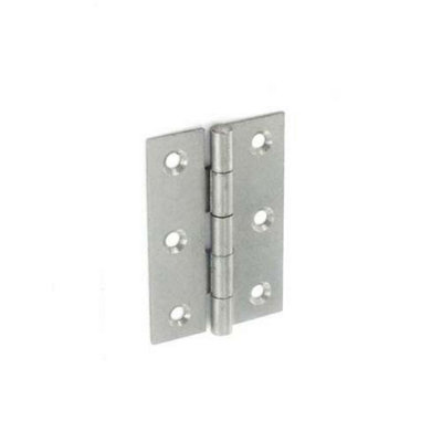 Securit Steel Butt Hinges Self Colour 2 Pack Silver (50mm) from B&Q